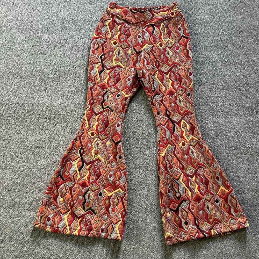 Silverado Pants Womens Large Lainey Bells Flare Leg Elastic Waist USA